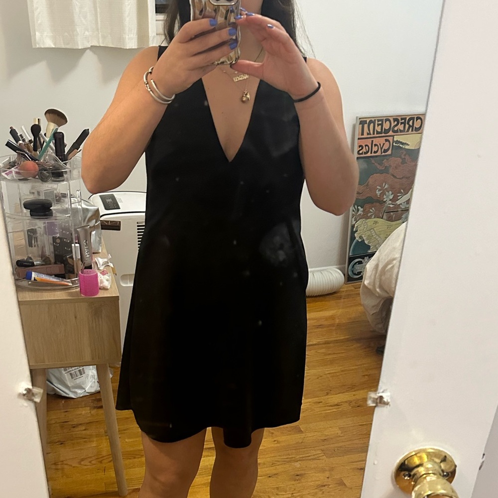 Suede shift dress